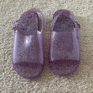 Glittery Purple Kids Sandals